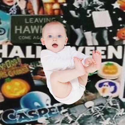 Halloween Collage Durable Throw Blanket