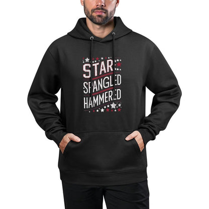 Funny American 4th of July Patriotic Star Spangled Hammered All-Day Comfort Hoodie