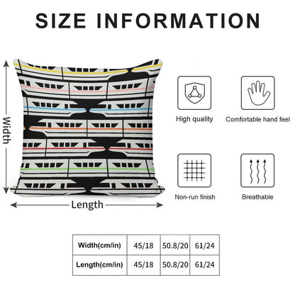 Please Stand Clear of The Door Ways Soft Reinforced Edging Throw Pillow