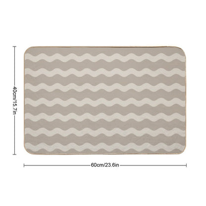 Abstract Print  Slip-Resistant Bath Mat