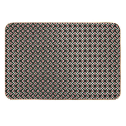 Earth Tones Wild Tiered Diamonds  Rapid-Drying Bath Mat