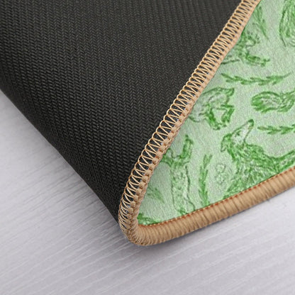 Hounds And Hares - Pale Green Toile  Absorbent Bath Mat