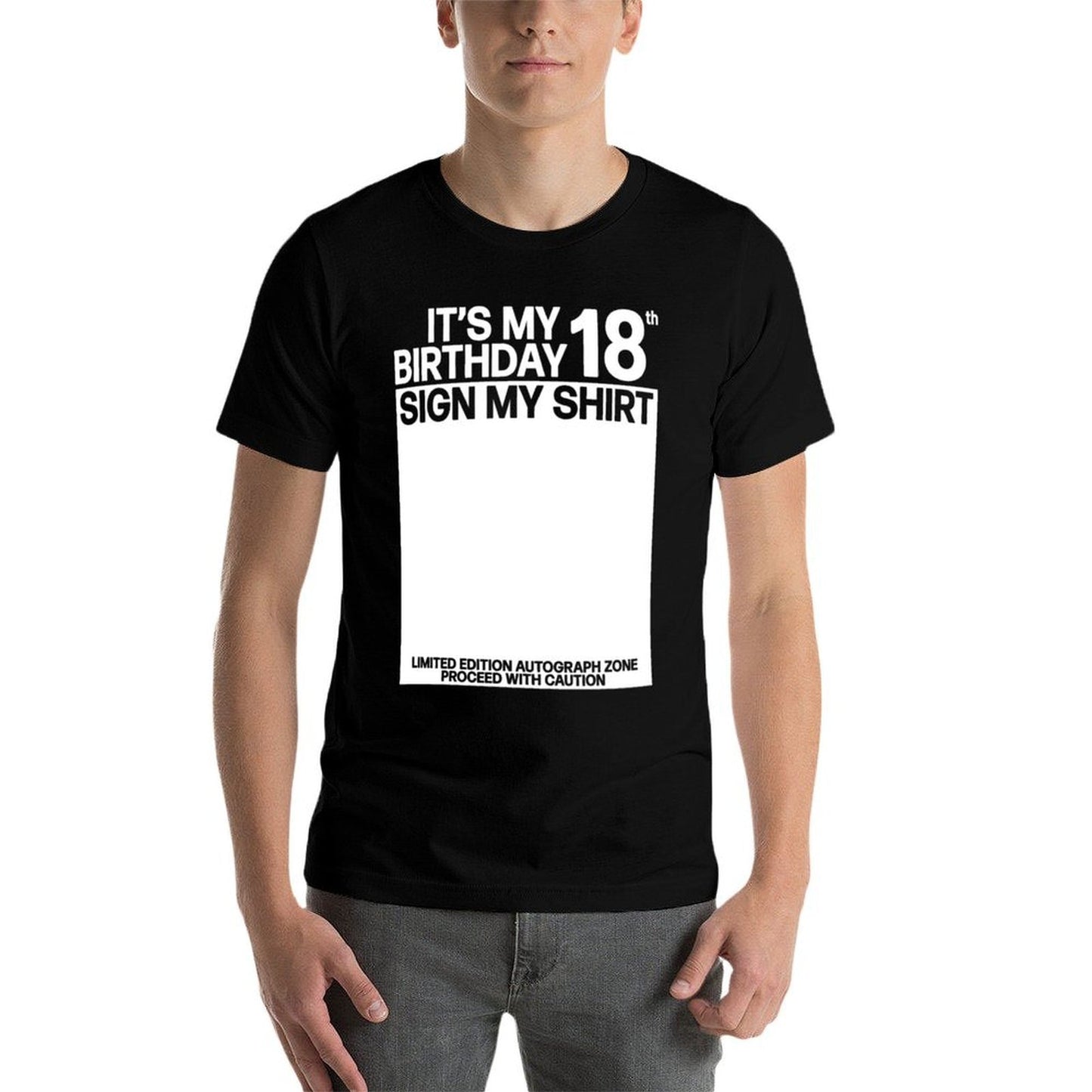 Its My 18th Birthday Sign My 18th Birthday Signature  Trendy Pattern T-Shirt