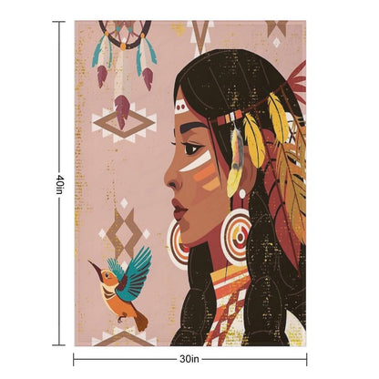 Tribal Thoughts Durable Throw Blanket
