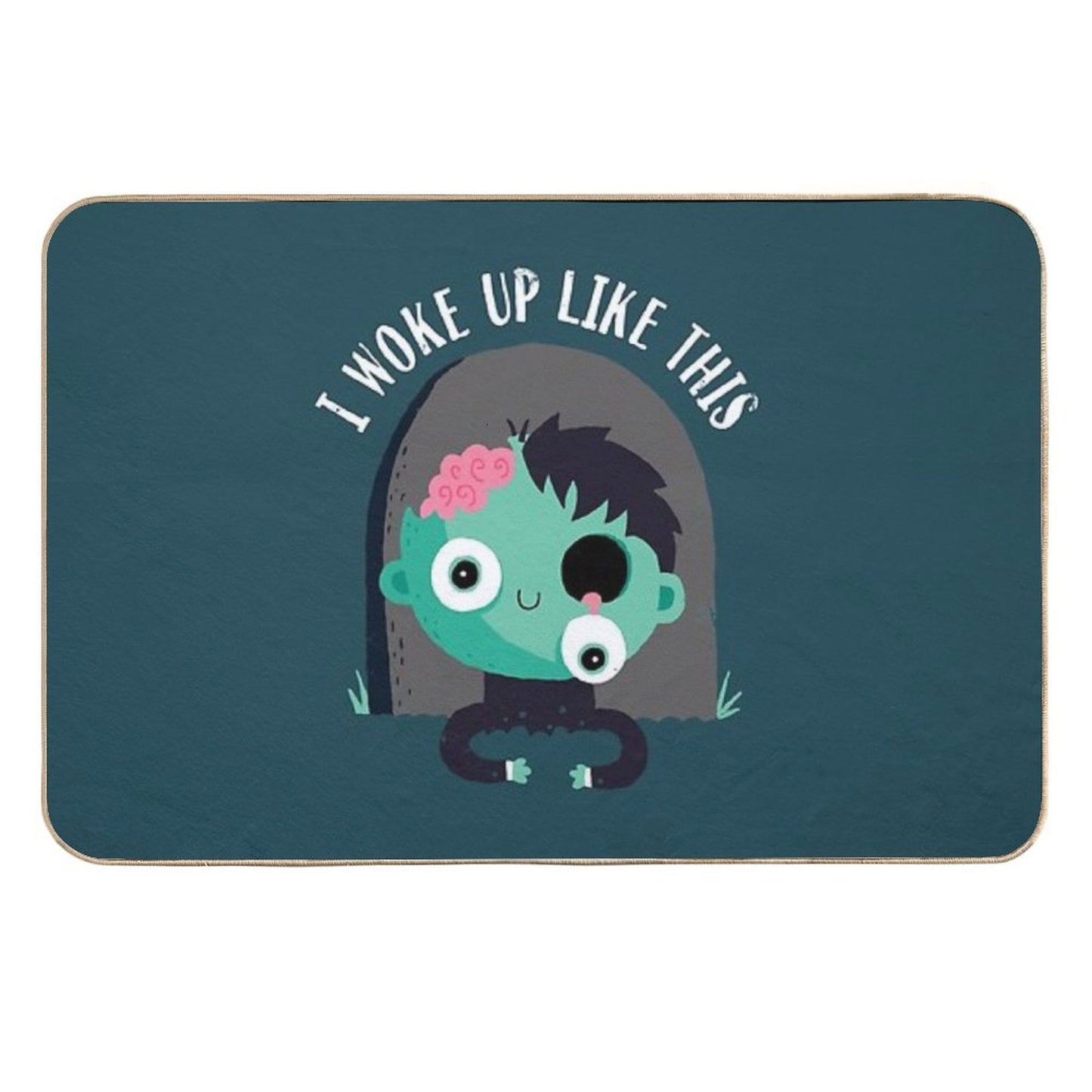 I Woke Up Like This  Dirt-Trapping Bath Mat