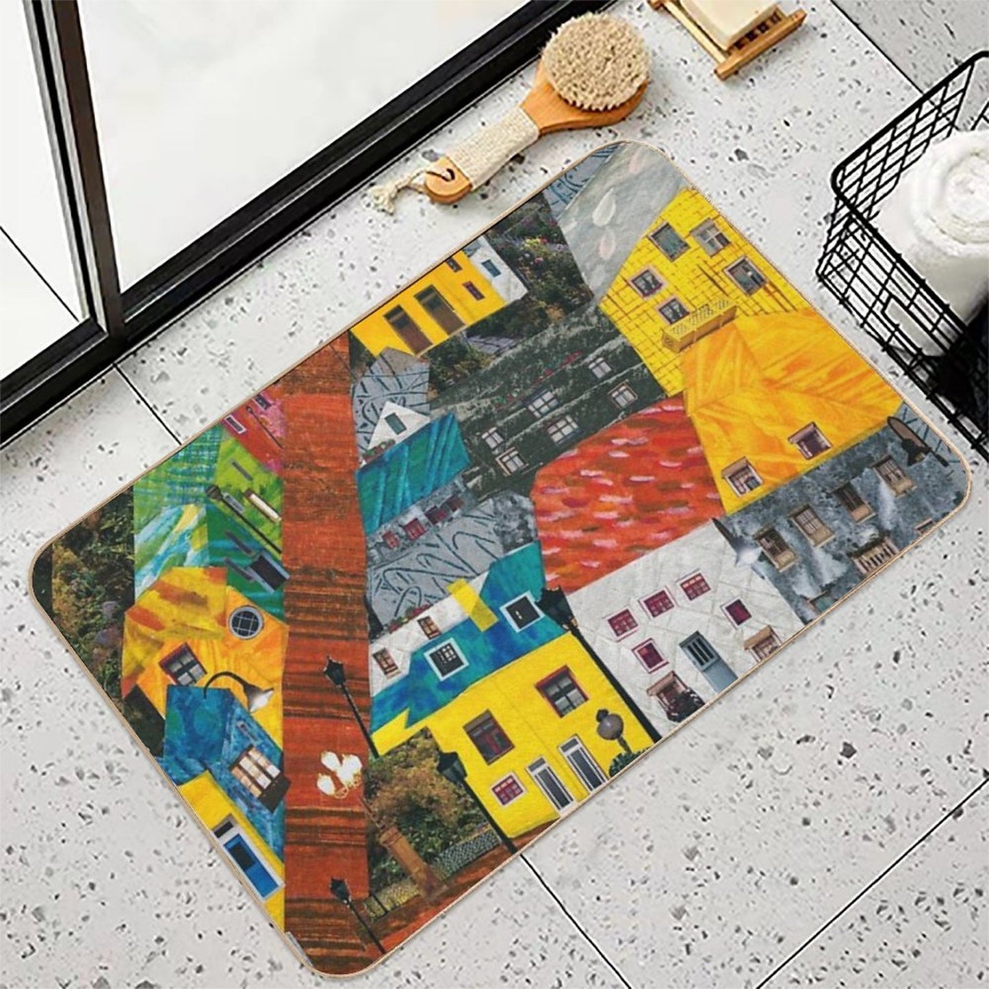 Reykjavik Rooftops  Multi-Purpose Bath Mat