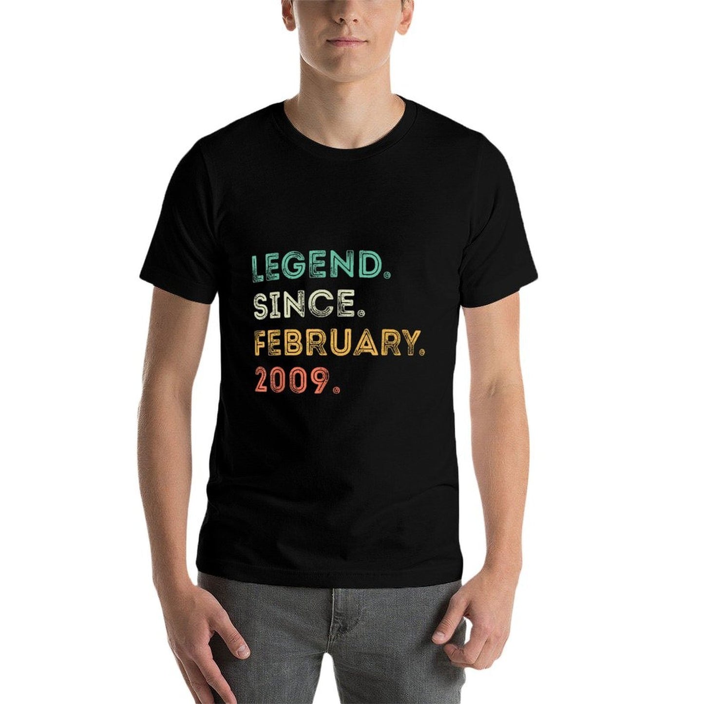 16 Years Old Legend Since February 2009 16th Birthday  Odor-resistant T-Shirt