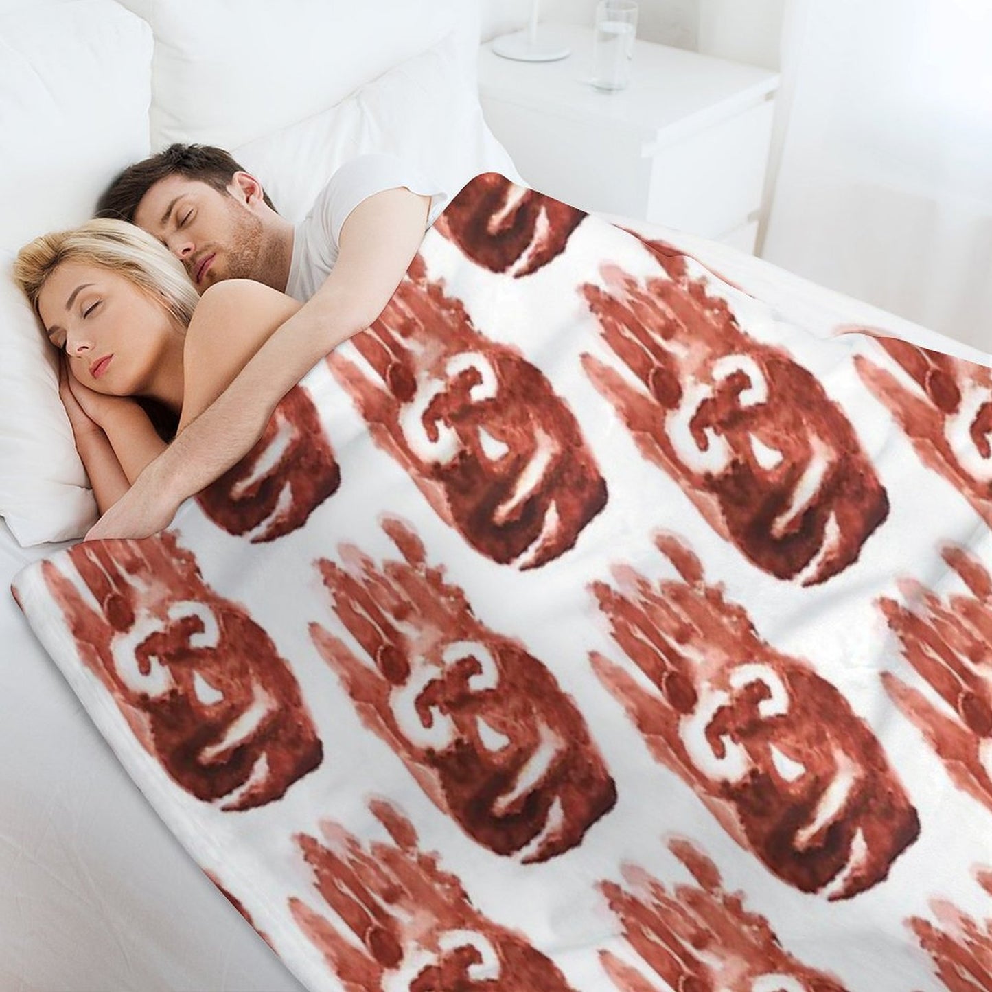 WILSON! Wrinkle-free Throw Blanket