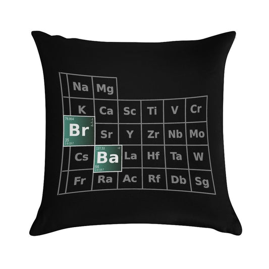 Breaking Bad Periodic Table Soft Anti-Pilling Throw Pillow