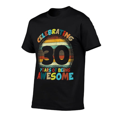 30th Birthday Gifts Retro Vintage Womens Mens 30th Birthday  Relaxed-fit T-Shirt