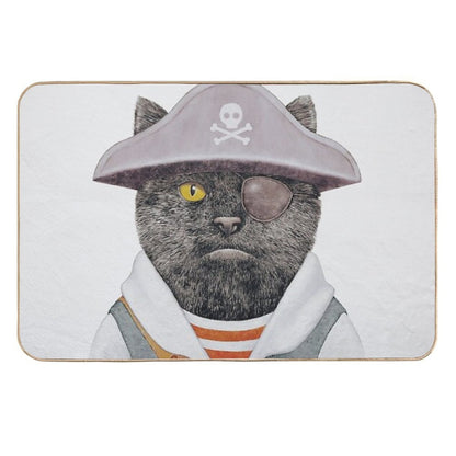 Pirate Cat  Versatile Bath Mat