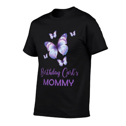 Mommy of The Birthday for Girl Butterfly Family 1st Birthday  Durable T-Shirt