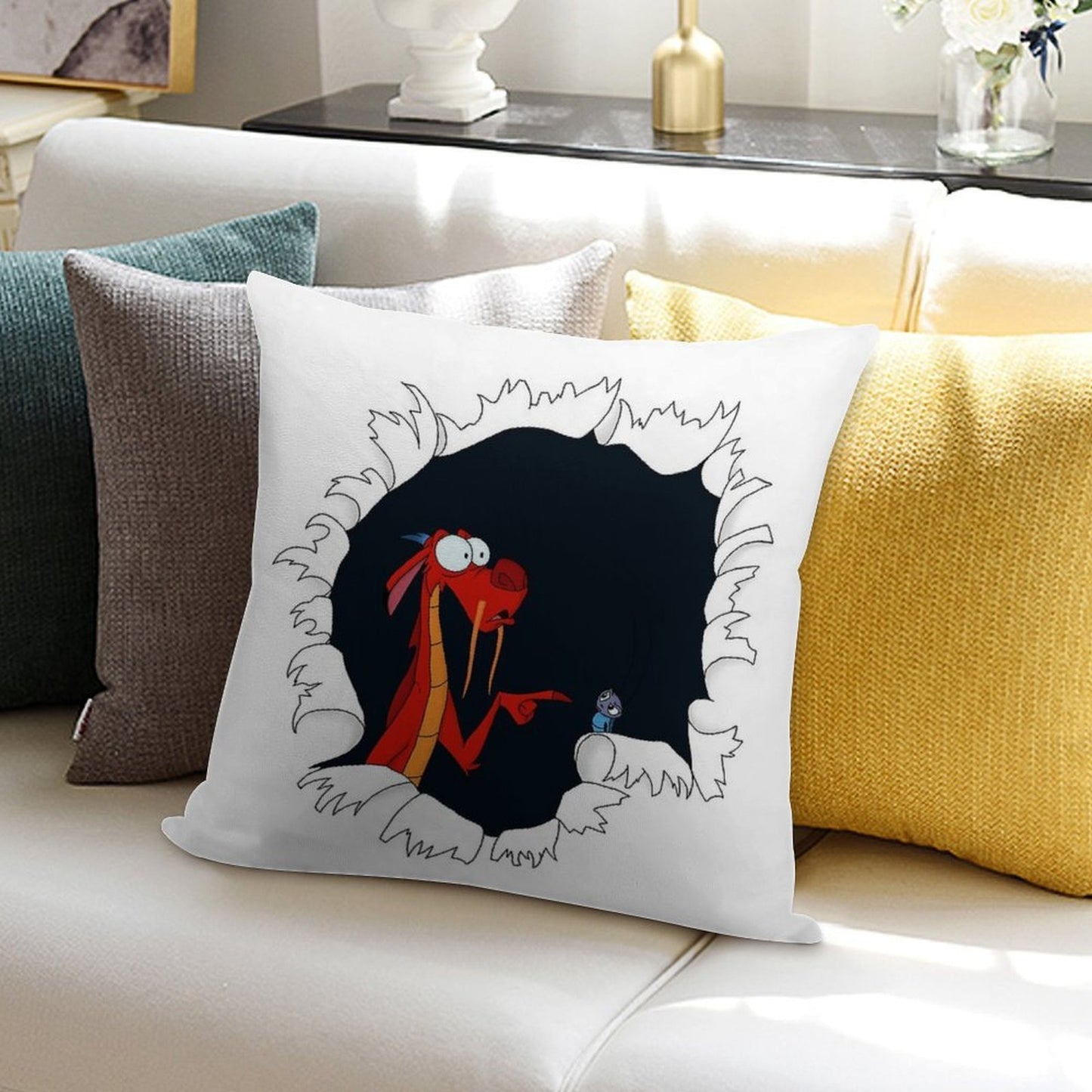 He Did It Soft Anti-Pilling Throw Pillow