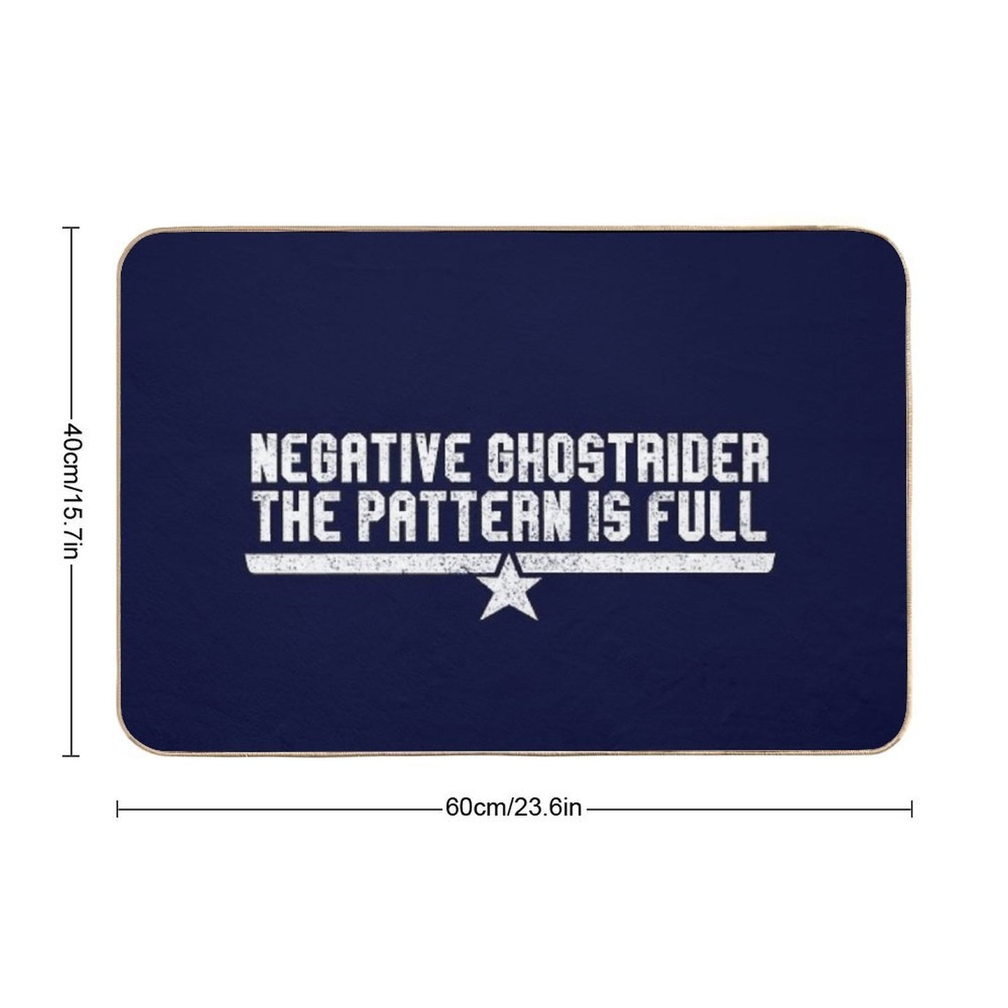 Negative Ghostrider The Pattern Is Full Durable Bath Mat