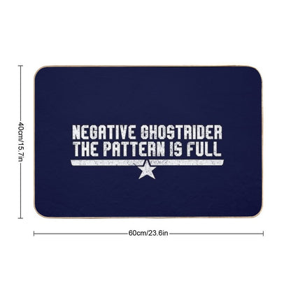 Negative Ghostrider The Pattern Is Full Durable Bath Mat