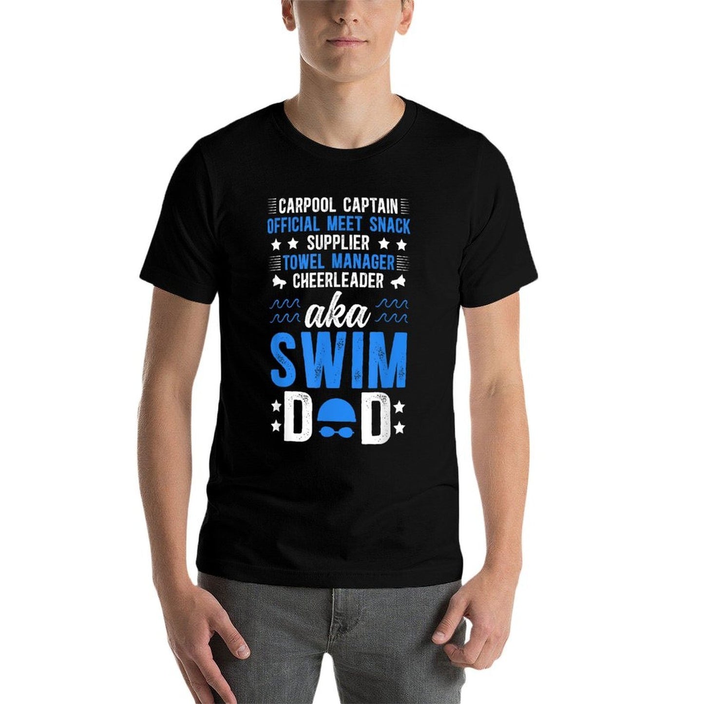 Swim Dad Definition Swimming Dad Of A Swimmer Dad  Quick-drying T-Shirt