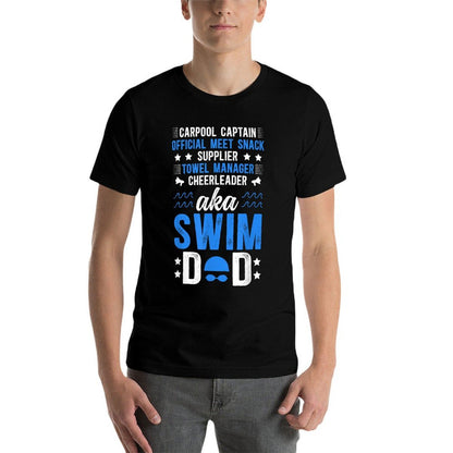 Swim Dad Definition Swimming Dad Of A Swimmer Dad  Quick-drying T-Shirt