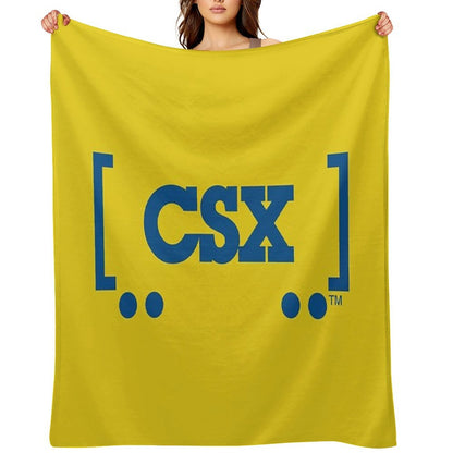 CSX Train Logo Lightweight Throw Blanket