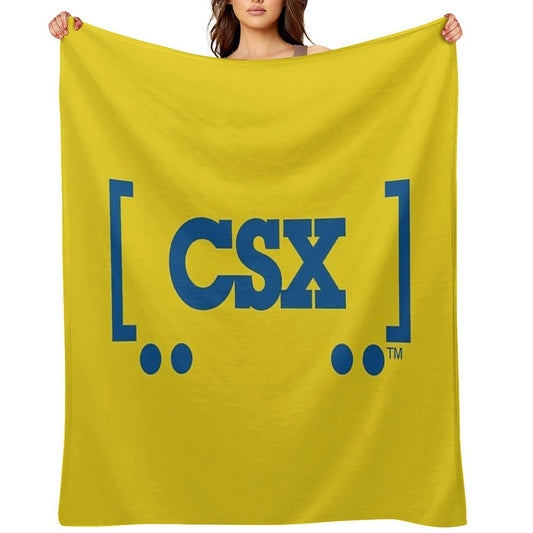CSX Train Logo Lightweight Throw Blanket