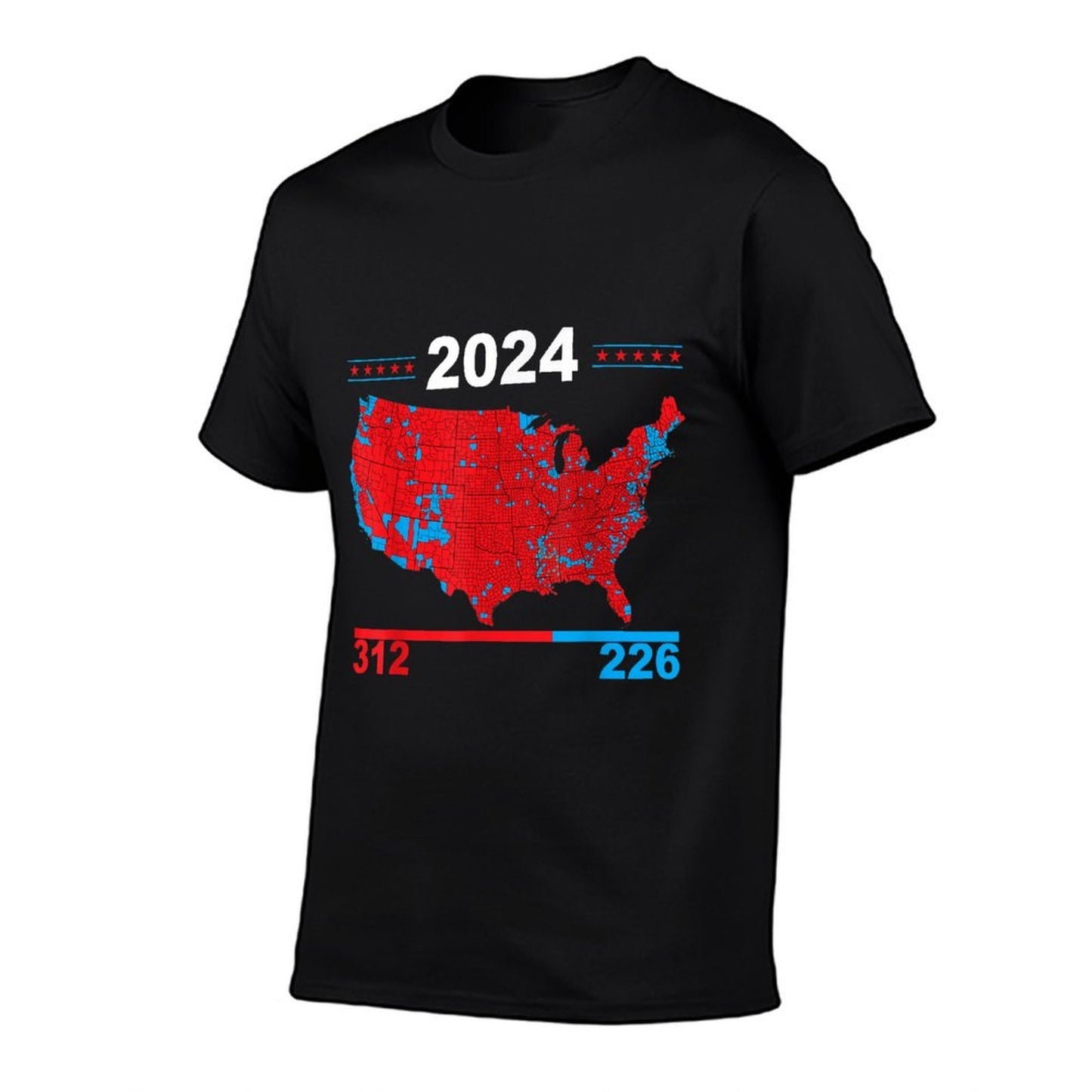 Electoral Map Trump 312 Red 2024 Election Results Map 2024  Vintage-inspired T-Shirt