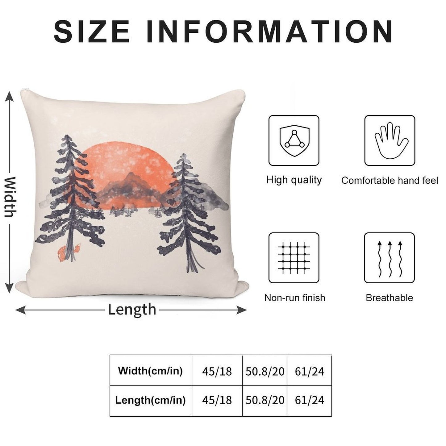 First Snow... Soft Washable Throw Pillow