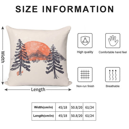 First Snow... Soft Washable Throw Pillow