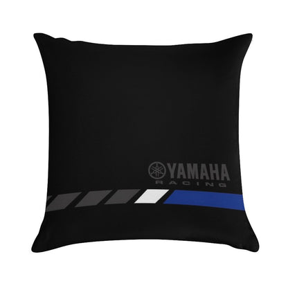 YAMAHA Blue Soft Reinforced Edging Throw Pillow