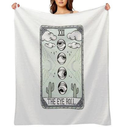 The Eye Roll Sustainable Throw Blanket