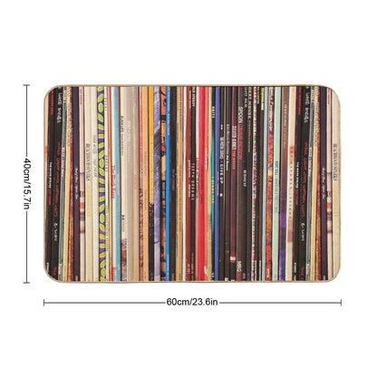 Indie Rock Vinyl Records  High-Traffic Bath Mat