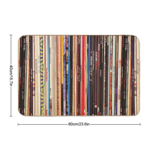 Indie Rock Vinyl Records  High-Traffic Bath Mat