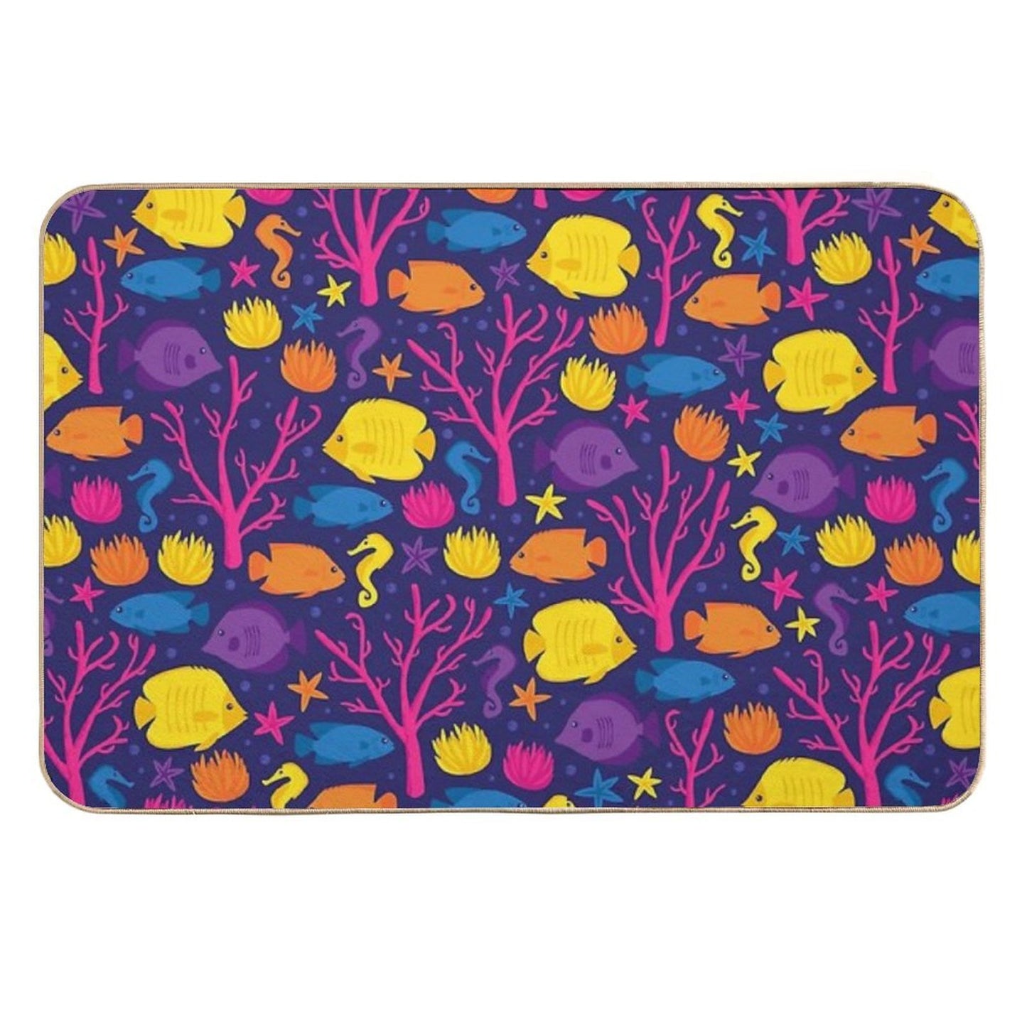 Coral Reef Crew  Rapid-Drying Bath Mat