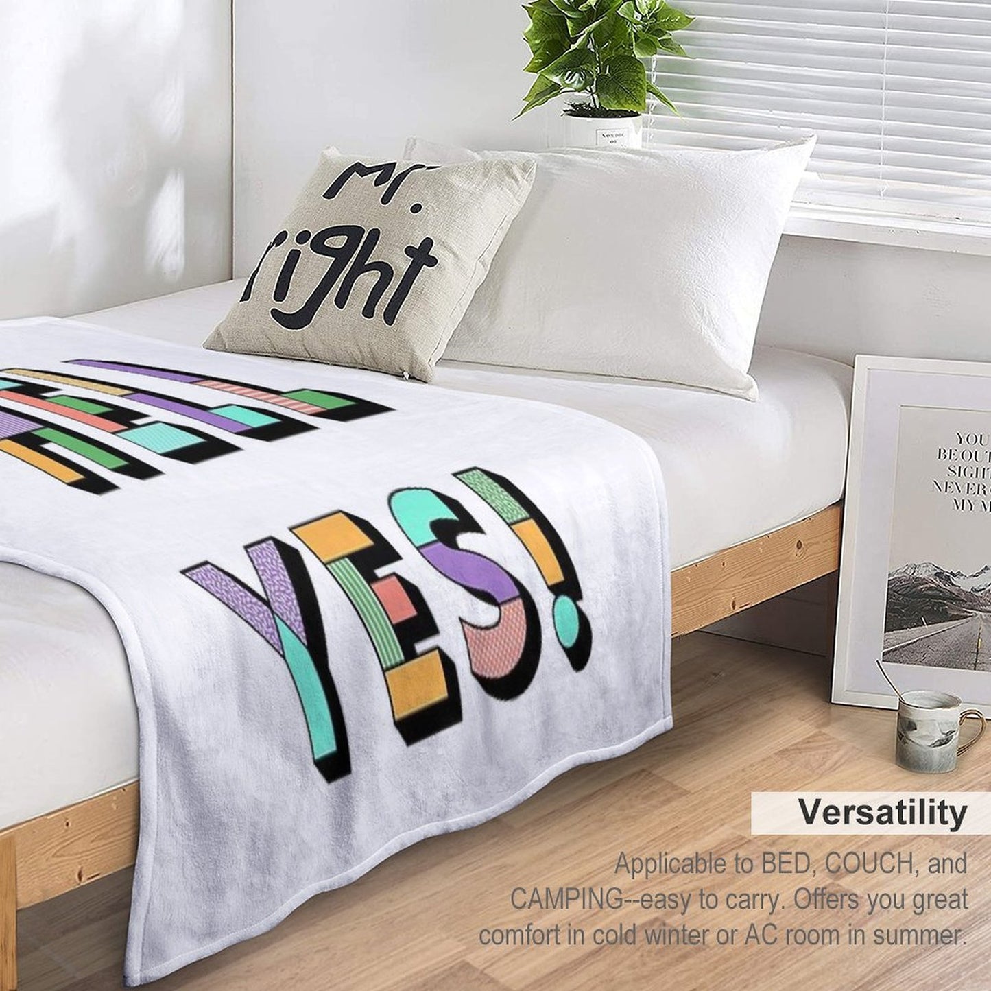 Hell Yes Easy Care Throw Blanket
