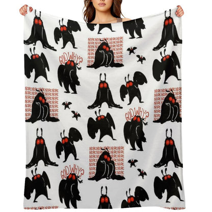 And It's Mothman! Durable Throw Blanket