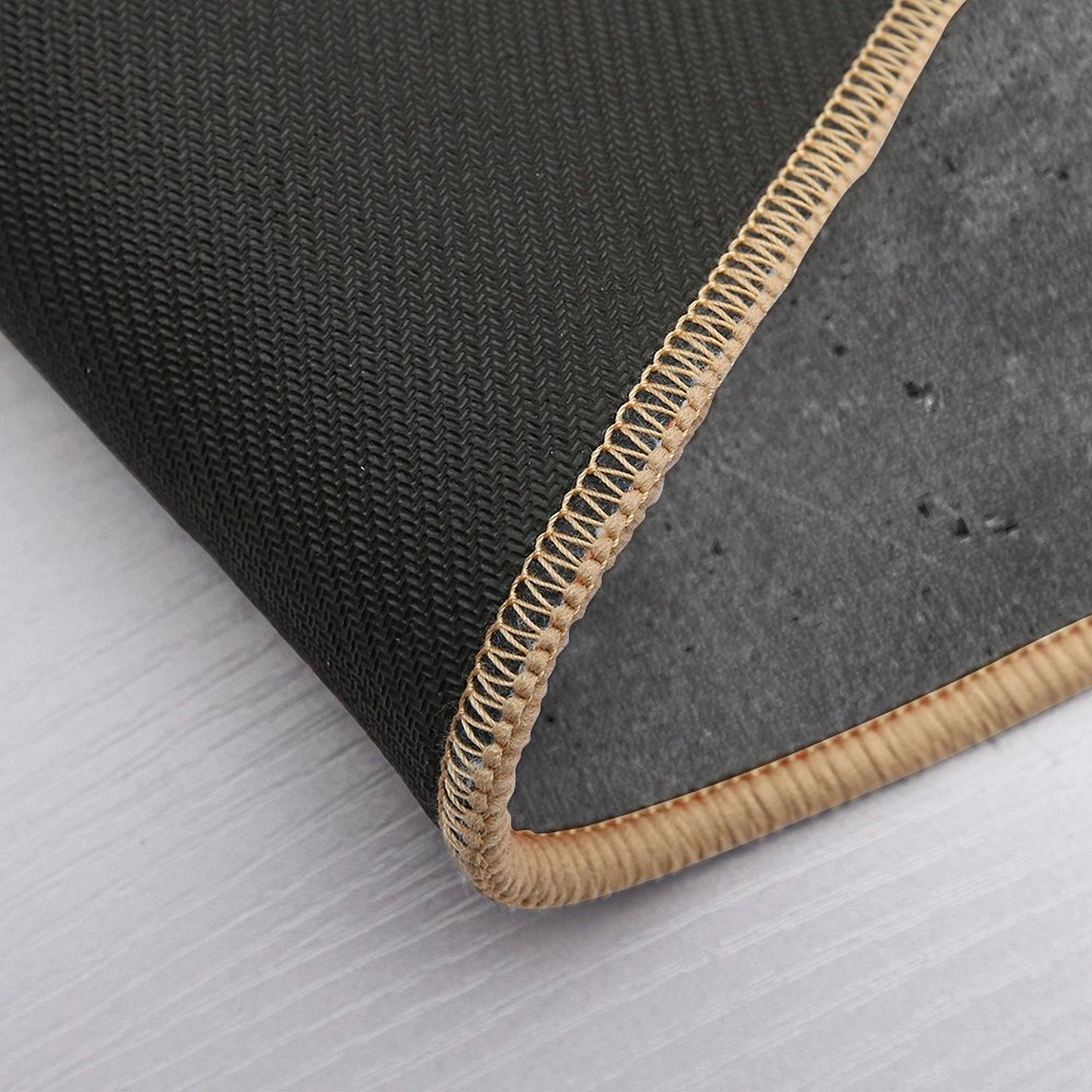 Grey Textured Concrete Wall Exterior  Versatile Bath Mat