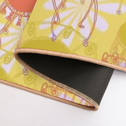 Fancy Chairs with Spirals And Tassels  Multi-Purpose Bath Mat