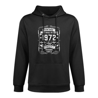Vintage 1972 53 Years Old Gifts for Men 53yr 53rd Birthday Machine Washable Hoodie