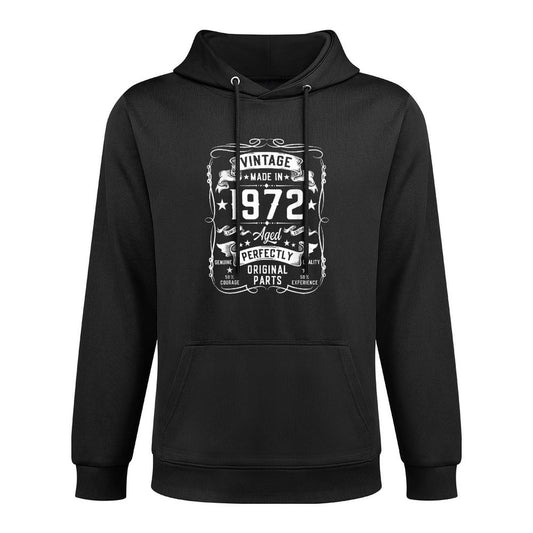 Vintage 1972 53 Years Old Gifts for Men 53yr 53rd Birthday Machine Washable Hoodie