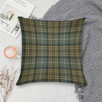 MacKellar Weathered Original Scottish Tartan Soft Short Plush Fabric Throw Pillow