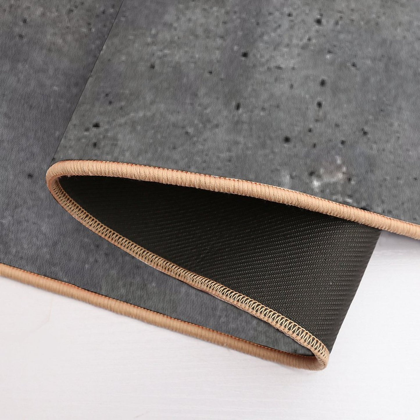 Grey Textured Concrete Wall Exterior  Versatile Bath Mat