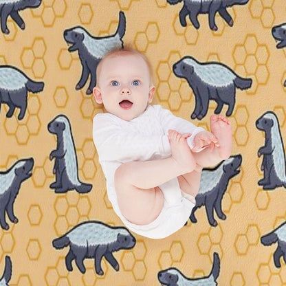 Honey Badger Don’t Care Sustainable Throw Blanket