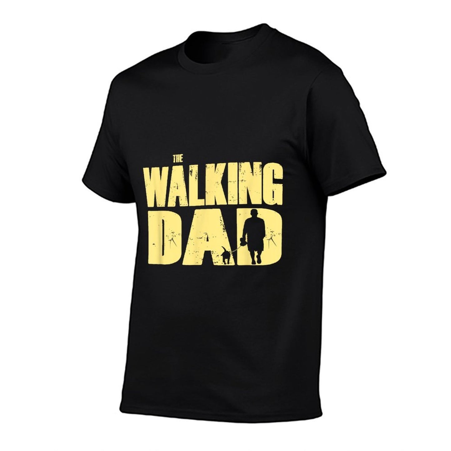 Mabanda Superificz The Walking DAD Mens Dog Walking - Black, Small  Relaxed-fit T-Shirt