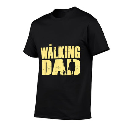Mabanda Superificz The Walking DAD Mens Dog Walking - Black, Small  Relaxed-fit T-Shirt