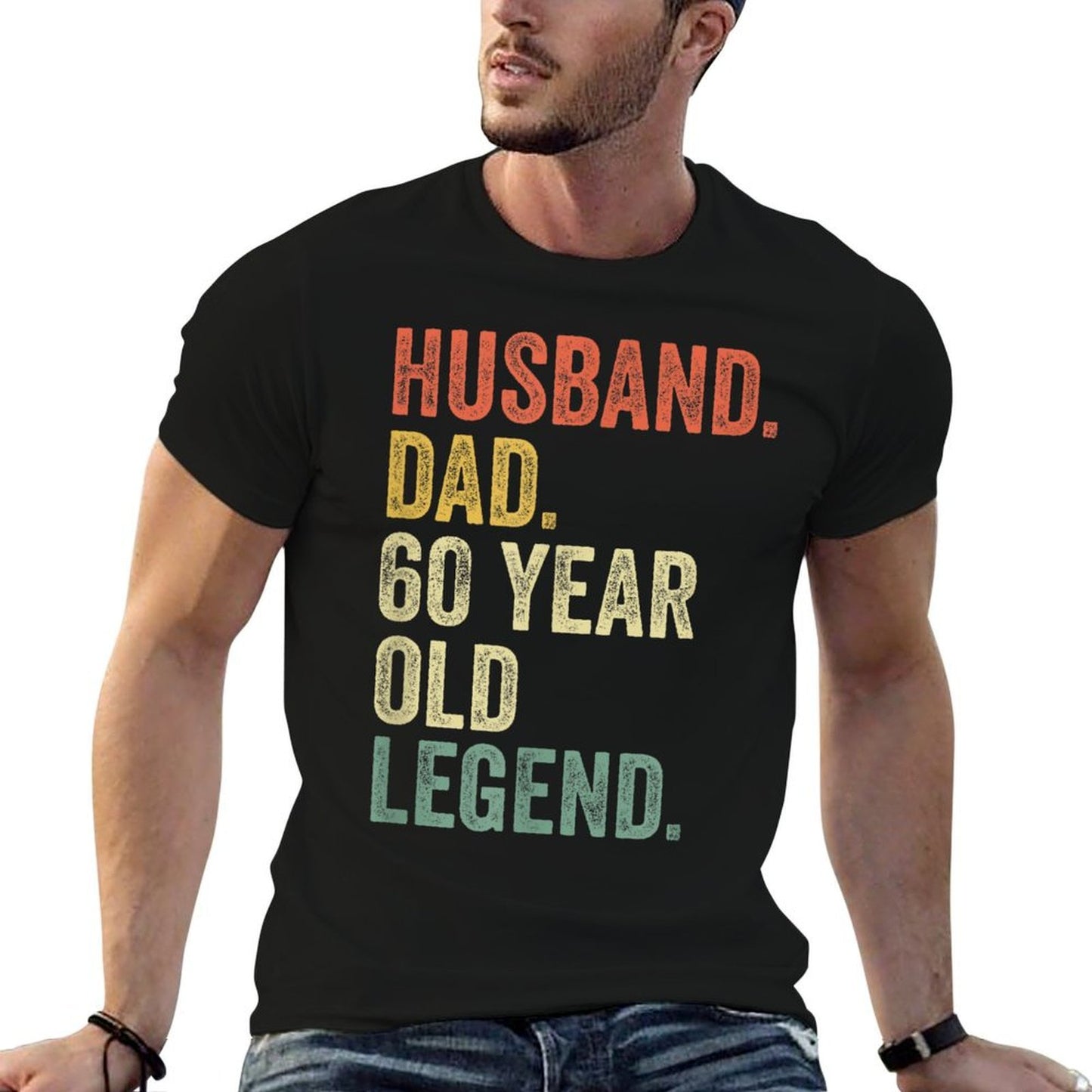 Funny 60th Birthdays For Men Gifts Vintage Dad 1960  Moisture-wicking T-Shirt