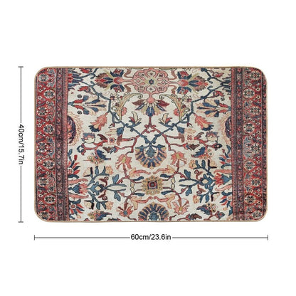 Mahal West Persian Rug Print  Slip-Resistant Bath Mat