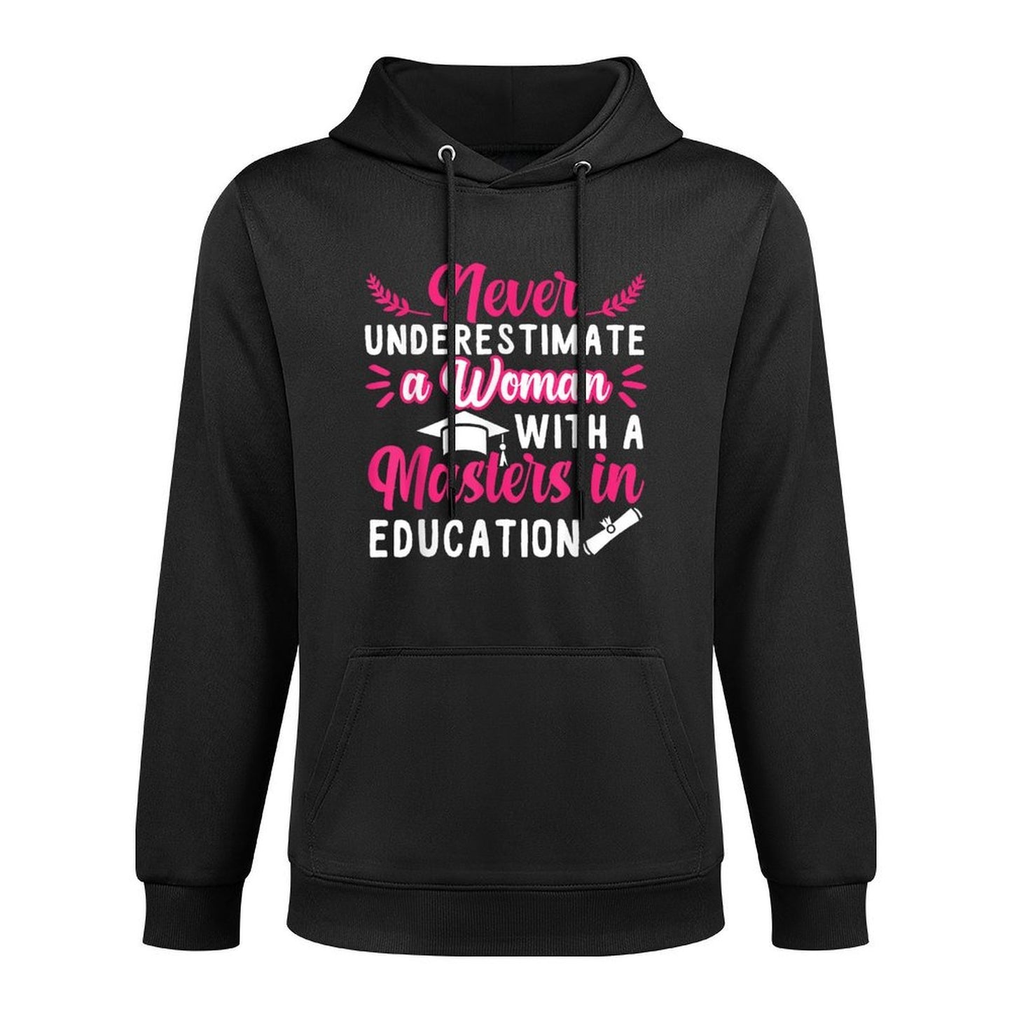 Masters Degree In Education Graduation Kangaroo Pocket Hoodie