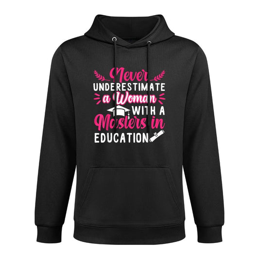 Masters Degree In Education Graduation Kangaroo Pocket Hoodie