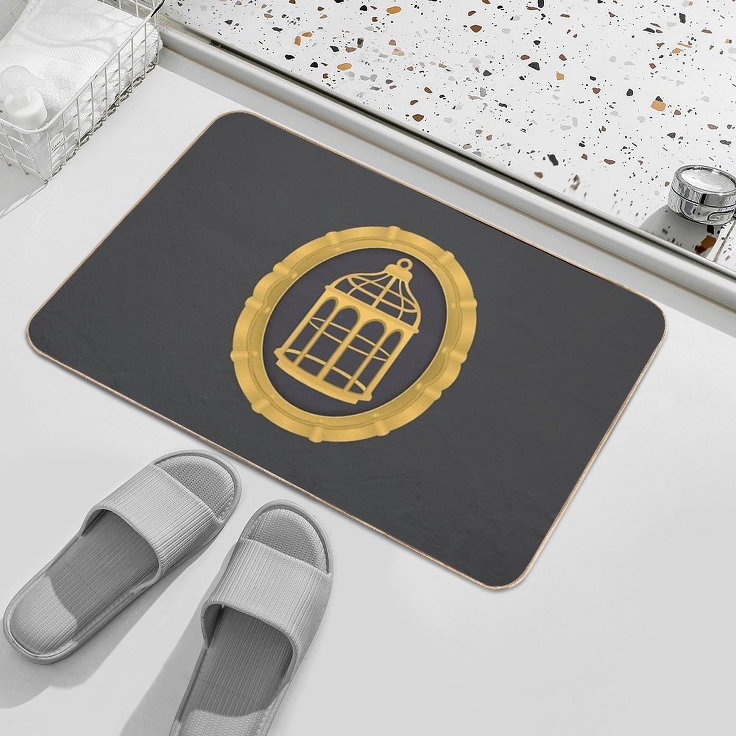 The Cage  Easy To Clean Bath Mat