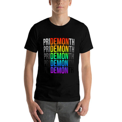 Pride Month Demon LGBT Gay Pride Month Transgender Lesbian  Summer-ready Fabric T-Shirt