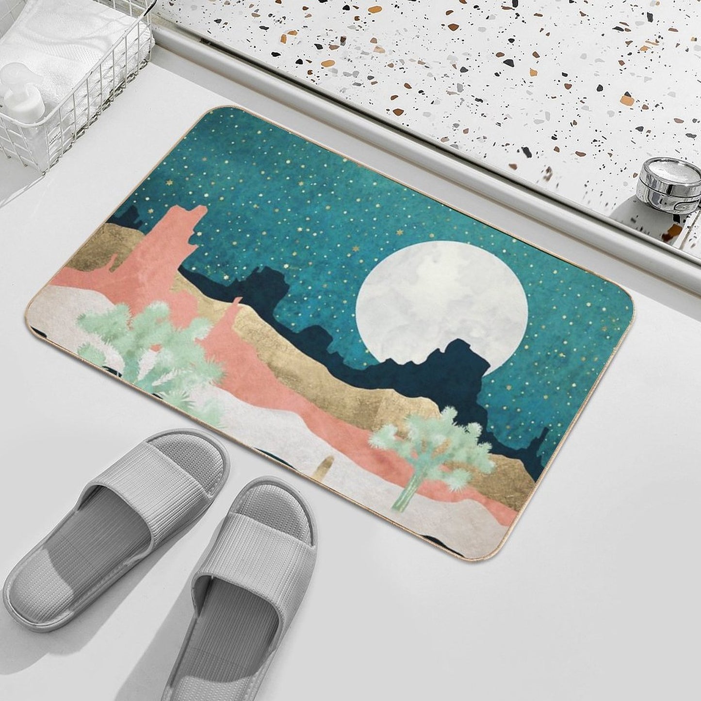Desert Moon Vista  Odorless Bath Mat