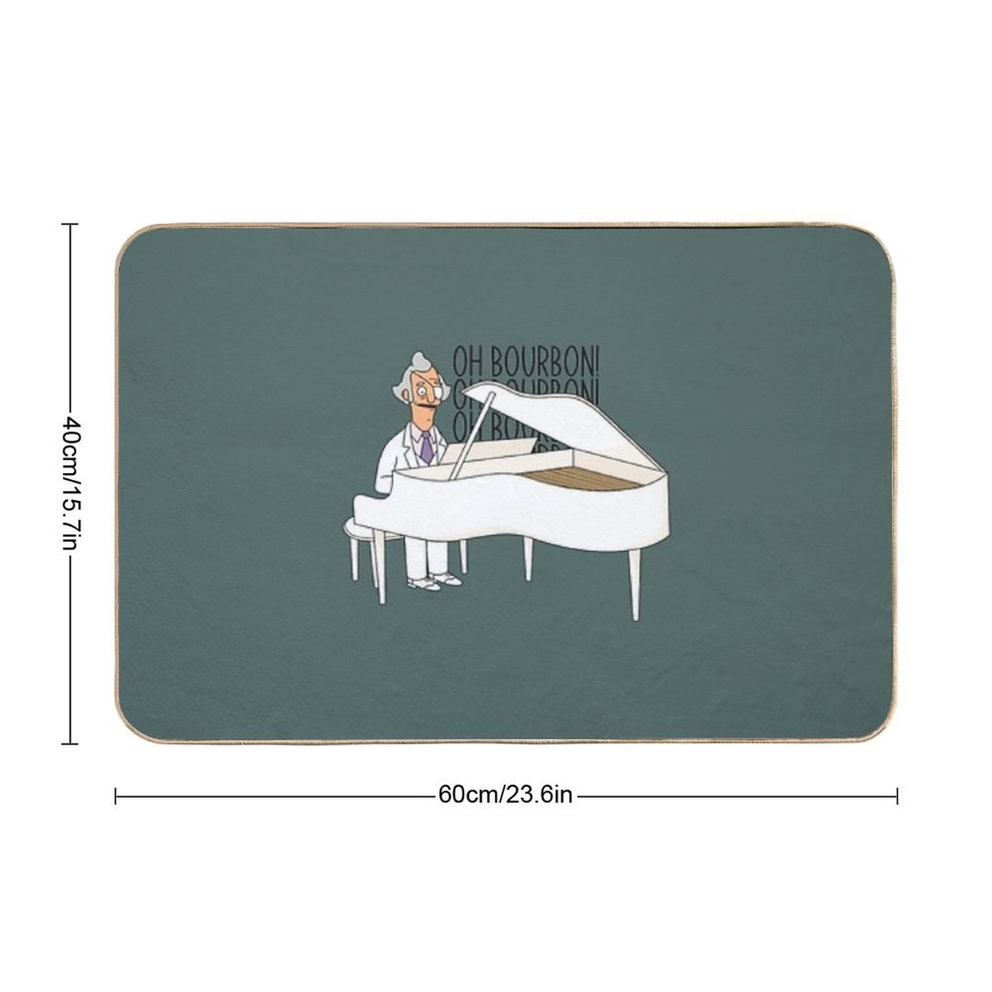 Mr Fischoeder Oh Bourbon  Fade-Resistant Bath Mat
